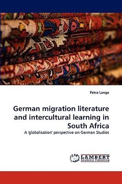 portada german migration literature and intercultural learning in south africa (en Inglés)
