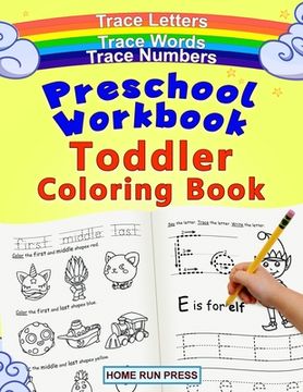 portada Preschool Workbook Toddler Coloring Book: Pre K Activity Book, Pre Kindergarten Workbook Ages 4 to 5, Coloring Book for Kids Ages 4-8, Math (en Inglés)