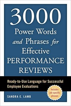 portada 3000 Power Words and Phrases for Effective Performance Reviews: Ready-To-Use Language for Successful Employee Evaluations (in English)
