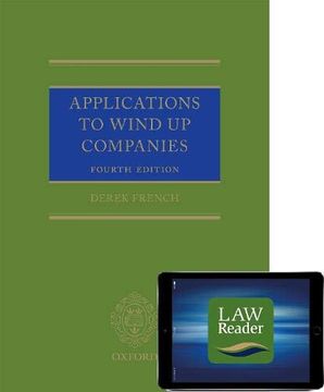 portada Applications to Wind up Companies (Book and Digital Pack) (en Inglés)