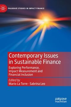 portada Contemporary Issues in Sustainable Finance: Exploring Performance, Impact Measurement and Financial Inclusion (in English)