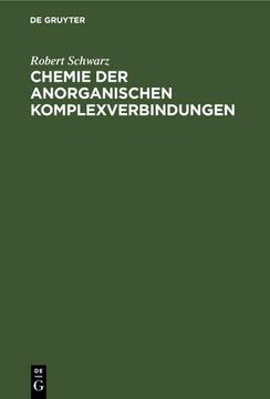 portada Chemie der Anorganischen Komplexverbindungen (in German)