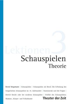 portada Schauspielen Theorie (en Alemán)