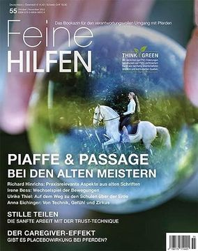 portada Feine Hilfen, Ausgabe 55: Piaffe & Passage bei den Alten Meistern (Feine Hilfen: Das Bookazin für den Verantwortungsvollen Umgang mit Pferden) (en Alemán)