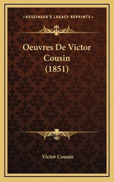 portada Oeuvres De Victor Cousin (1851) (in French)