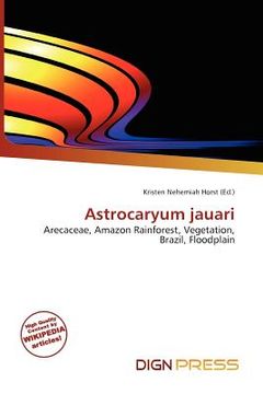 portada astrocaryum jauari