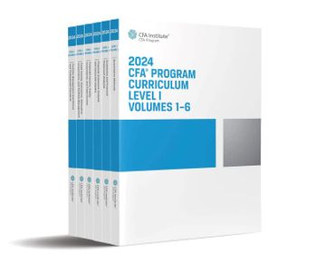portada 2024 cfa Program Curriculum Level i box set (in English)