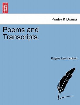 portada poems and transcripts. (en Inglés)