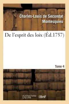 portada de l'Esprit Des Loix (en Francés)