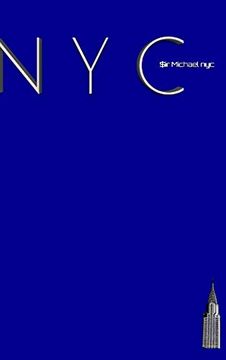 portada Nyc Chrysler Building Bright Blue Classic Grid Page Notepad $ir Michael Limited Edition (en Inglés)