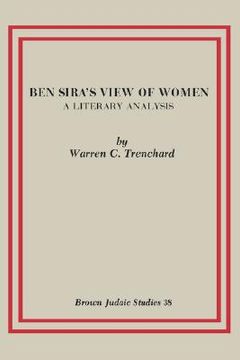 portada ben sira's view of women: a literary analysis