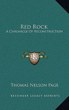 portada red rock: a chronicle of reconstruction (in English)