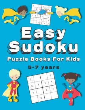 portada Easy Sudoku Puzzle Books For Kids: 150+ Sudoku Puzzles Ages 5-7 Large Print (en Inglés)
