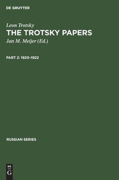 portada 1920 - 1922: aus: the trotsky papers: 1917 - 1922, 2 (in English)