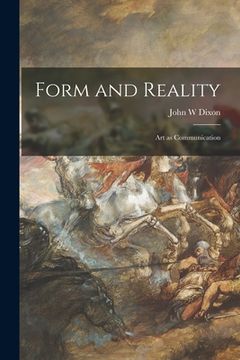 portada Form and Reality: Art as Communication (in English)