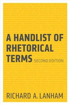 portada a handlist of rhetorical terms (en Inglés)
