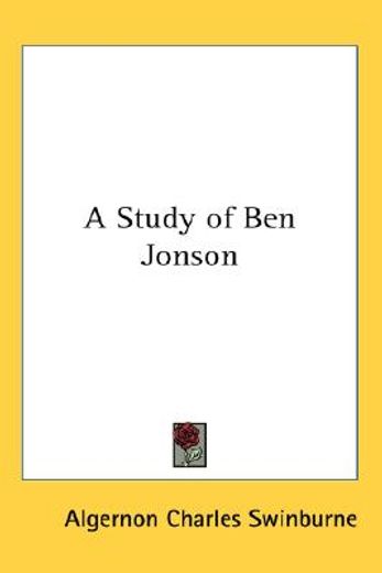 a study of ben jonson