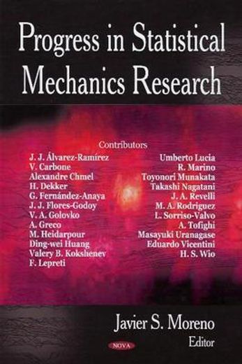 progress in statistical mechanics research