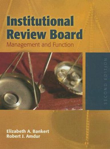 institutional review board,management and function