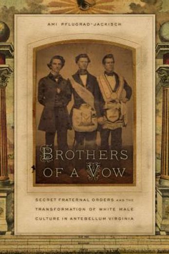 brothers of a vow,secret fraternal orders and the transformation of white male culture in antebellum virginia