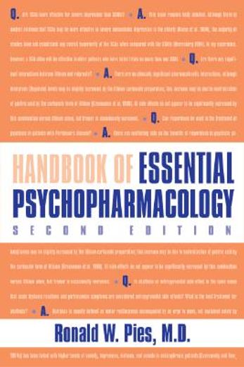 handbook of essential psychopharmacology