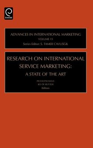 research on international service marketing,a state of the art