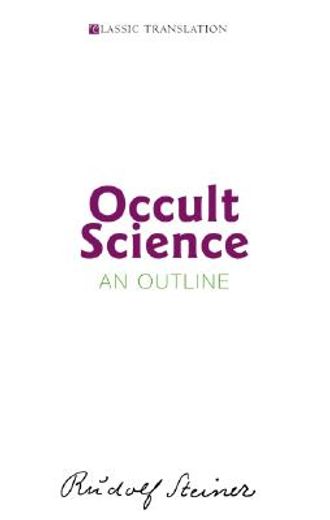 occult science,an outline