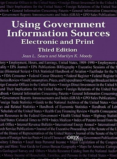 using government information sources,electronic and print