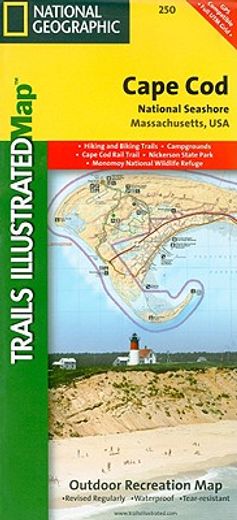 cape cod national seashore, massachusetts: outdoor recreational map (en Inglés)