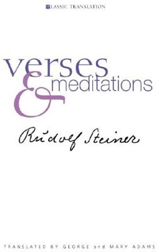 Verses and Meditations (en Inglés)