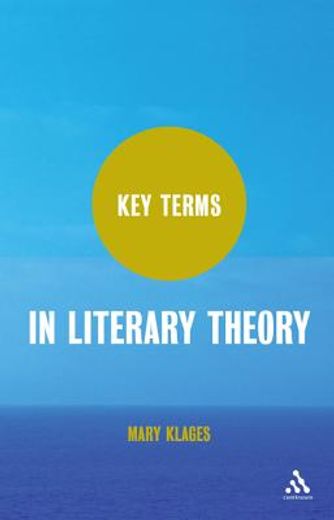 key terms in literary theory