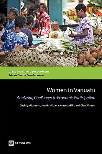 women in vanuatu,analyzing challenges to economic participation