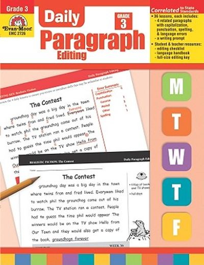 daily paragraph editing, grade 3 (en Inglés)