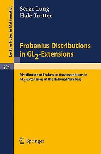 frobenius distributions in gl2-extensions (en Inglés)