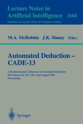 automated deduction - cade-13 (en Inglés)