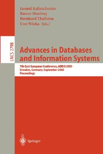 advances in databases and information systems (en Inglés)
