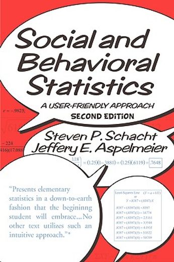 social and behavioral statistics,a user-friendly approach