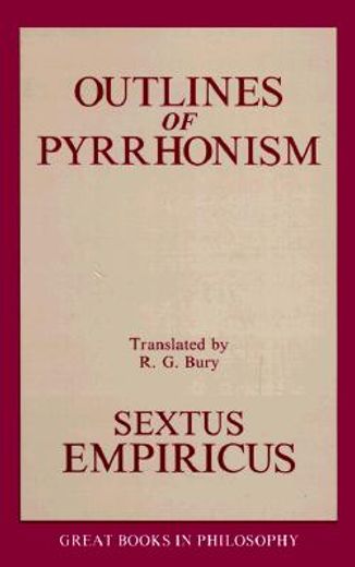 outlines of pyrrhonism,sextus empiricus (en Inglés)