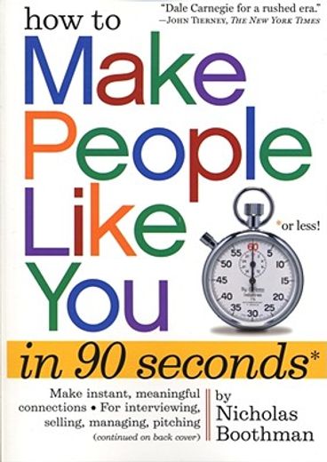 how to make people like you in 90 seconds or less (in English)