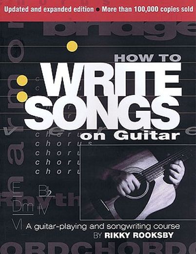 how to write songs on guitar (en Inglés)