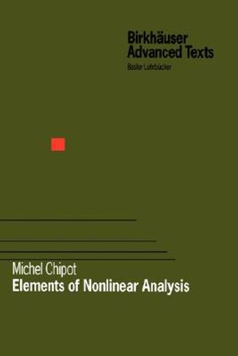 elements of nonlinear analysis (en Inglés)