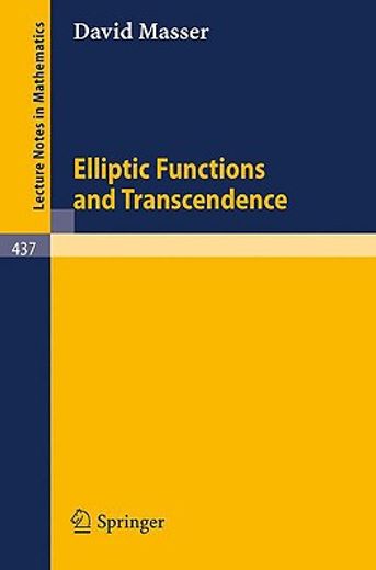 elliptic functions and transcendence (in English)