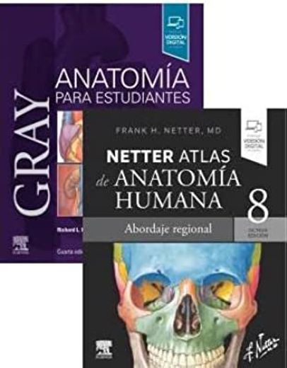 Lote Drake - Netter Gray, Anatomia Para Estudiantes. 4ª Ed. + Atlas Anatomia Humana
