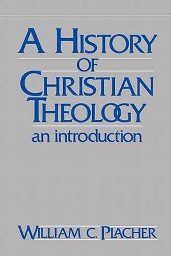a history of christian theology,an introduction (en Inglés)