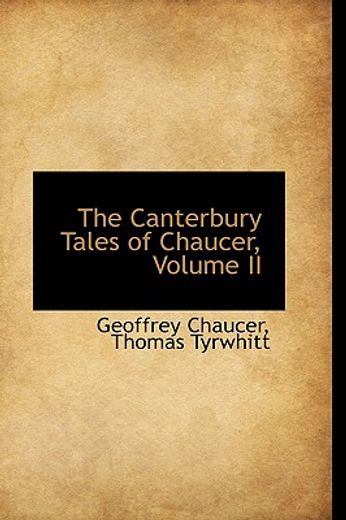 the canterbury tales of chaucer, volume ii