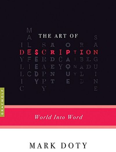 the art of description,world into word