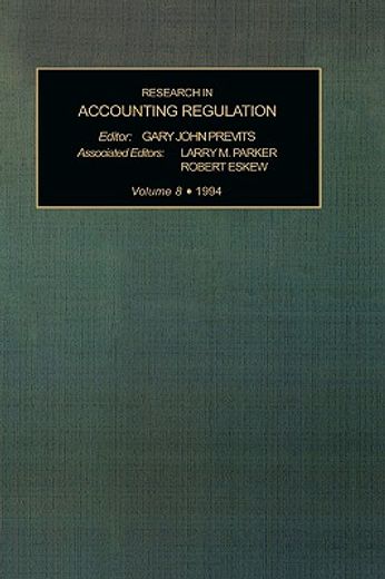 research in accounting regulation,a research annual