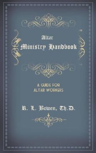 altar ministry handbook (en Inglés)