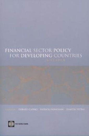 financial sector policy for developing countries a readers