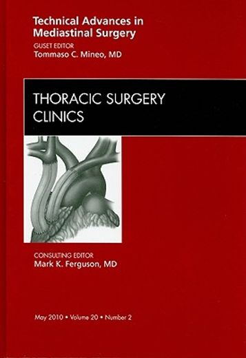 Technical Advances in Mediastinal Surgery, an Issue of Thoracic Surgery Clinics: Volume 20-2 (en Inglés)